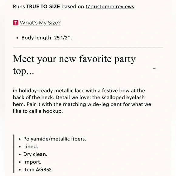 J.Crew Tie Neck Top In cream with Metallic gold Lace Blouse sz Small - Picture 4 of 11